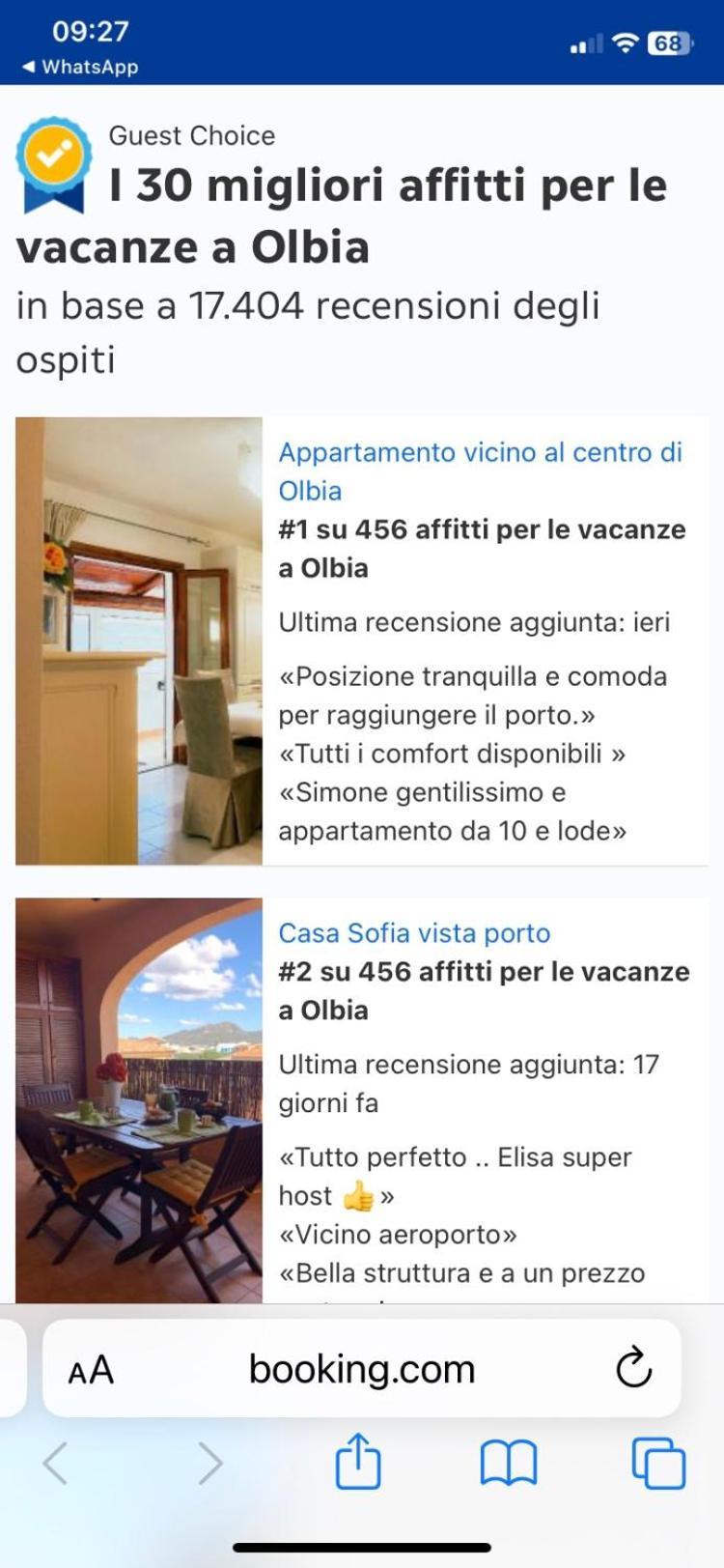 Casa Sofia Vista Porto Lejlighed Olbia Eksteriør billede